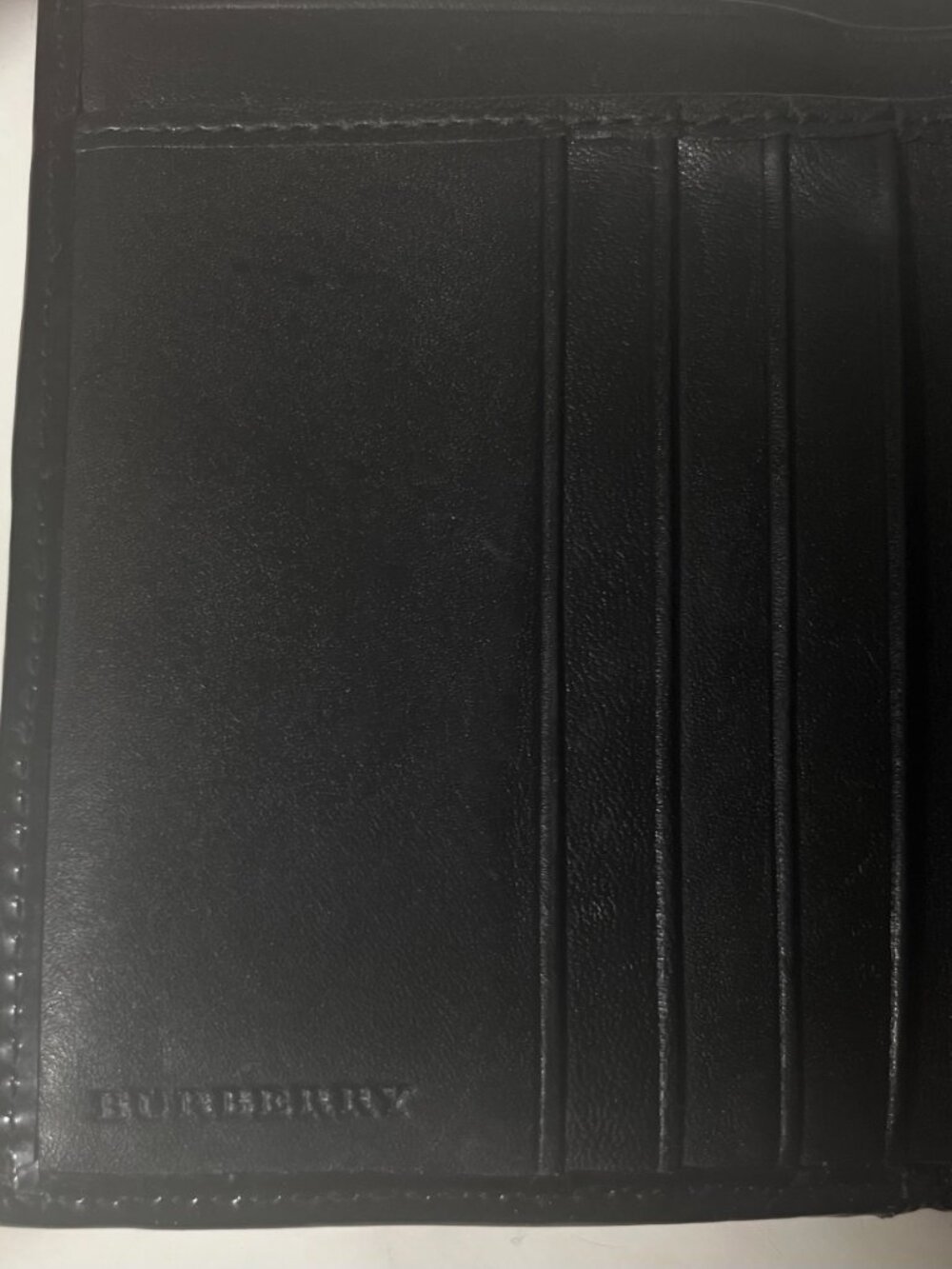 Burberry Nova Check Compact Tri-Fold Wallet Patent Leather Coated Canvas - Picture 7 of 13